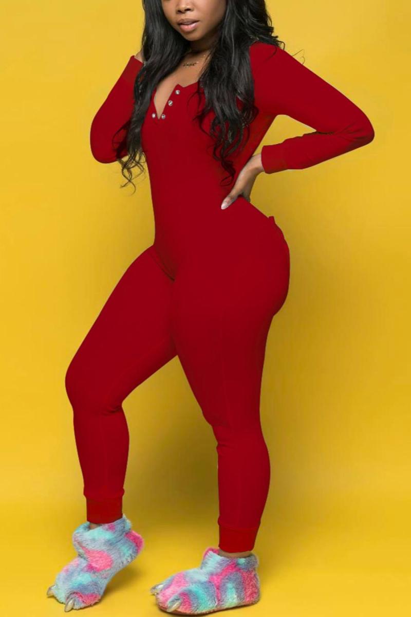 Red Snap Onsie